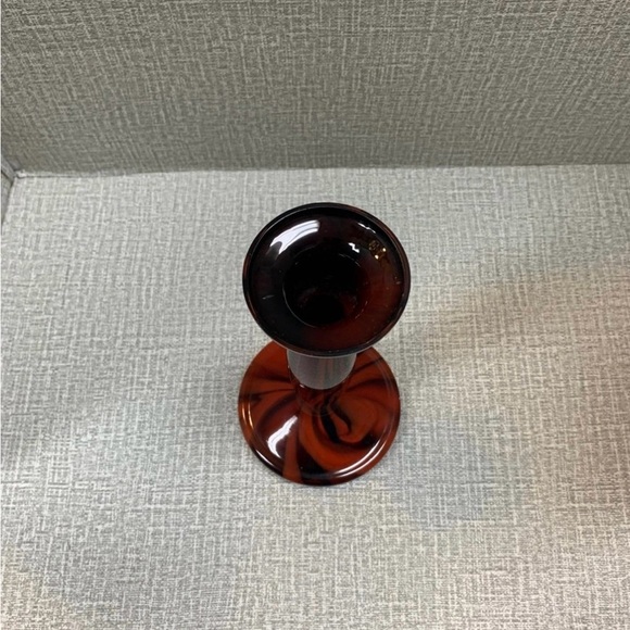 Vintage Kralik Welz Czechoslovak Glass Candlestick - Picture 11 of 11